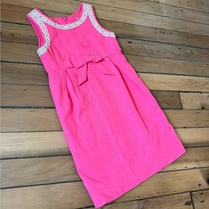 Lily Pulitzer Pink and Gold Shift Dress